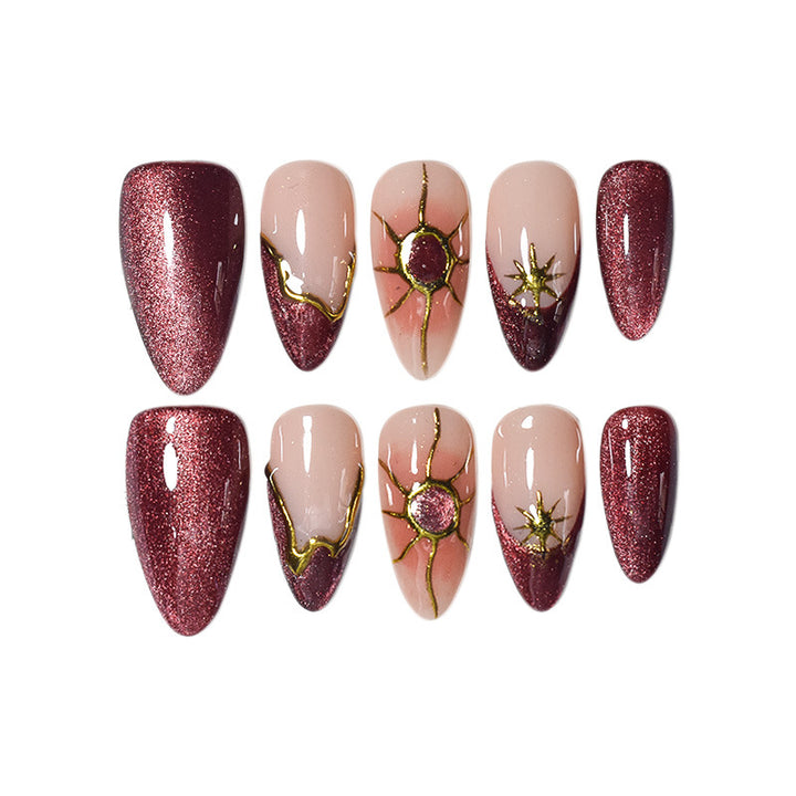 Elegant Pointed Nail Art Extensions Kalsten