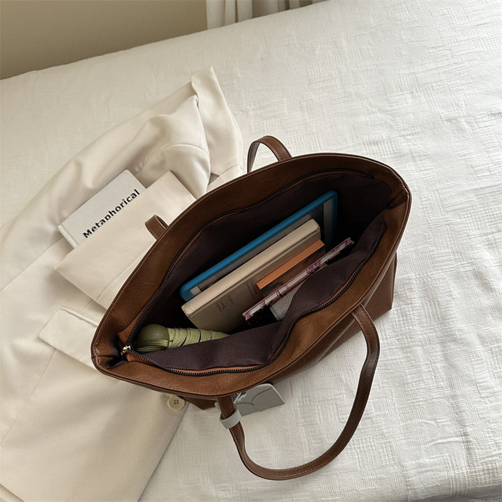 Elegant Faux Leather Tote Bag