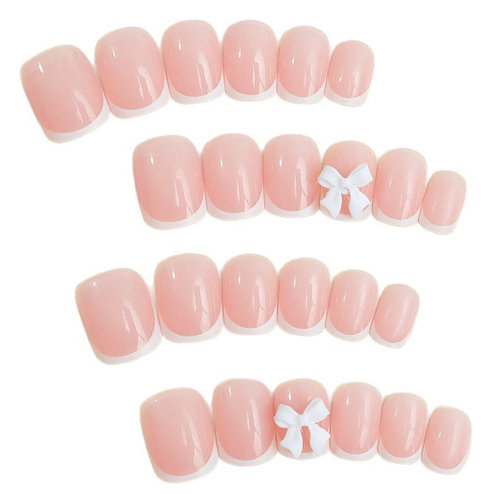 Elegant French Tip Press-On Nails Kalsten