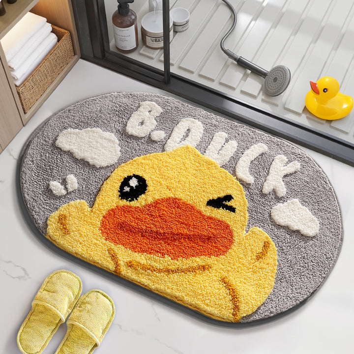 Cartoon Duck-Themed Bath Mat Kalsten