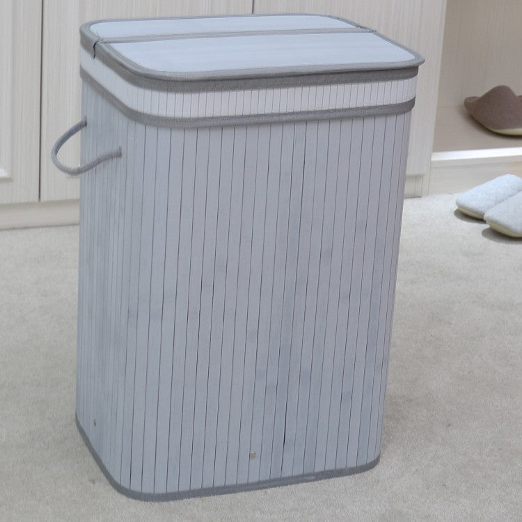 Elegant Laundry Basket Made of Natural Bamboo Kalsten