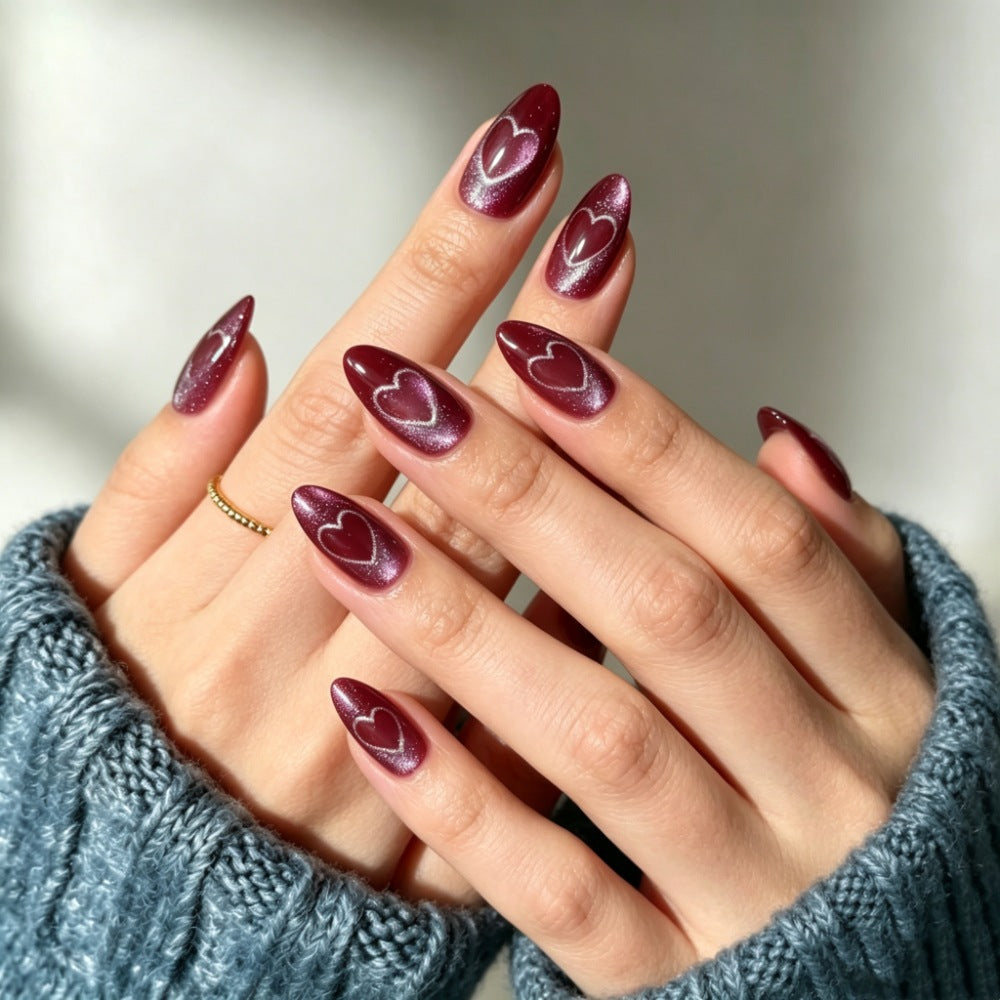 Chic Almond-Shaped Press-On Nail Set Kalsten