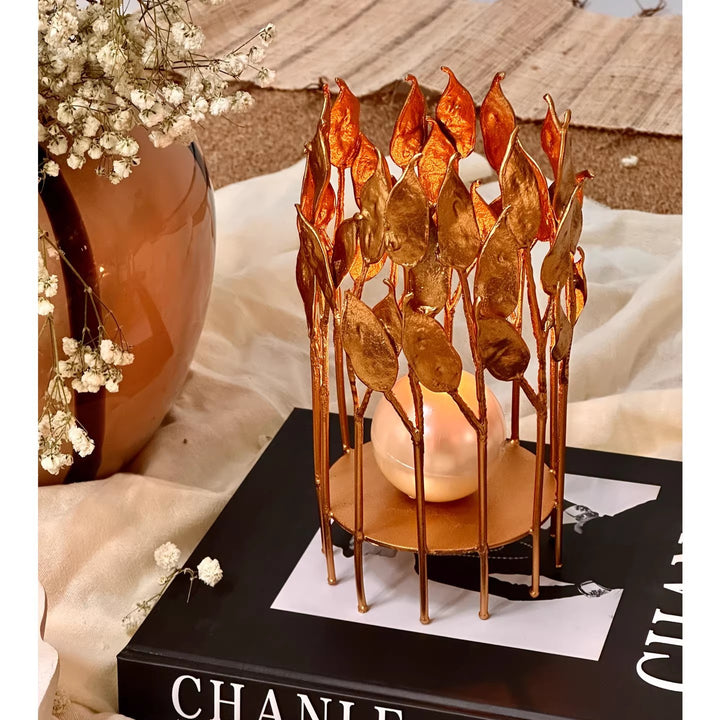Artistic Leaf Candle Holder