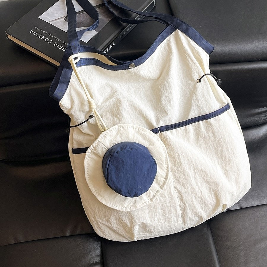 Multi-Functional Beach Tote Bag with Hat