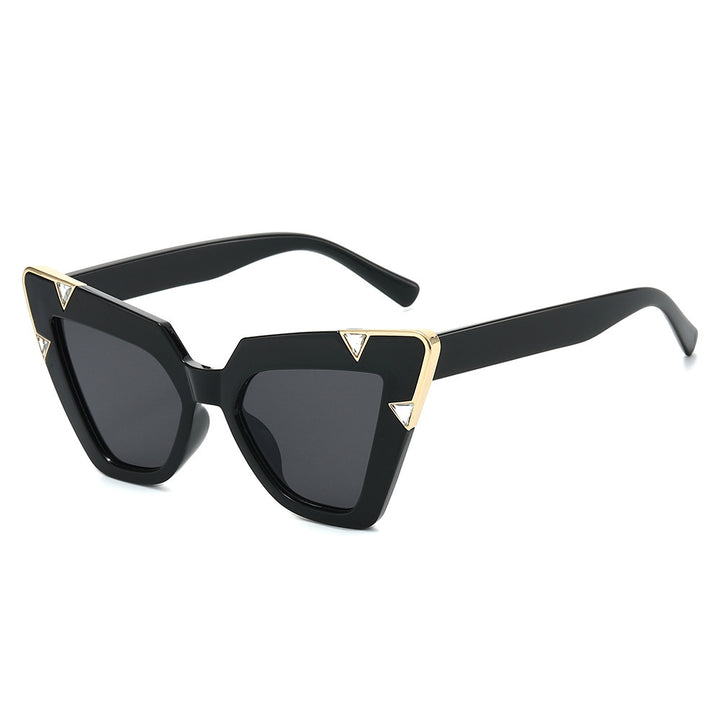 Statement Cat-Eye Sunglasses with Decorative Accents Kalsten