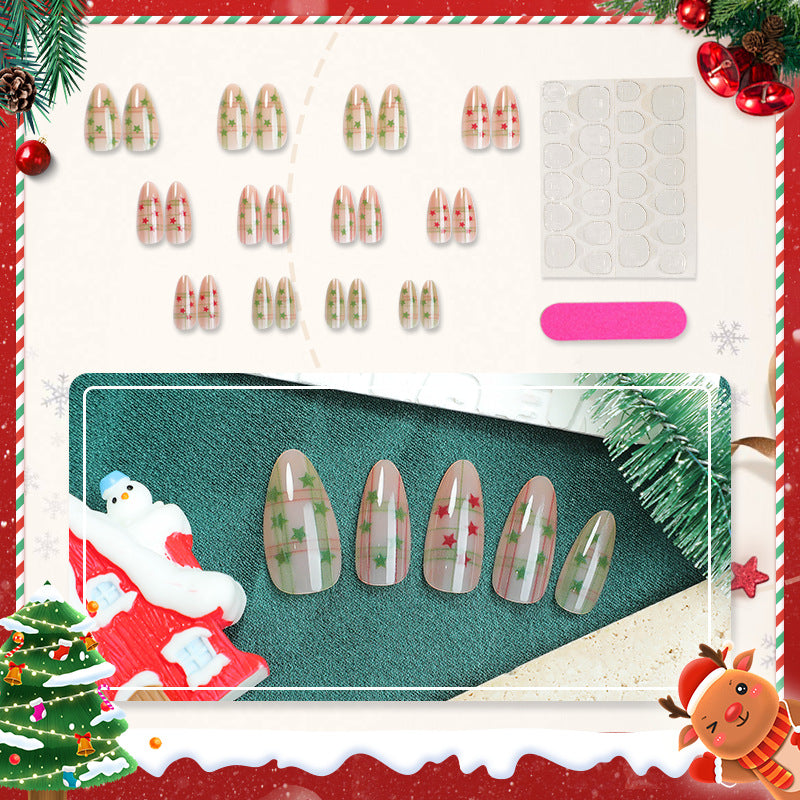 Patterned Press-On Nail Art Set