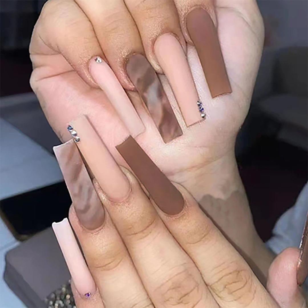 Stylish Long Acrylic Nail Tips Kalsten