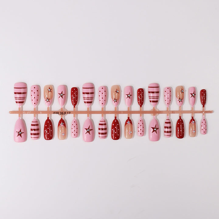 Decorative Star Design Press-On Nail Set Kalsten