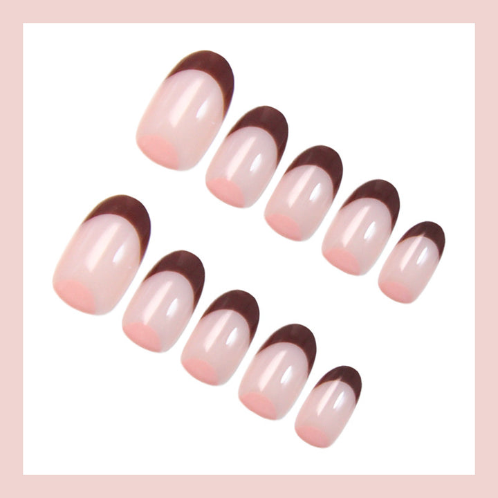 Acrylic nail set with elegant French tips and high-quality details Kalsten