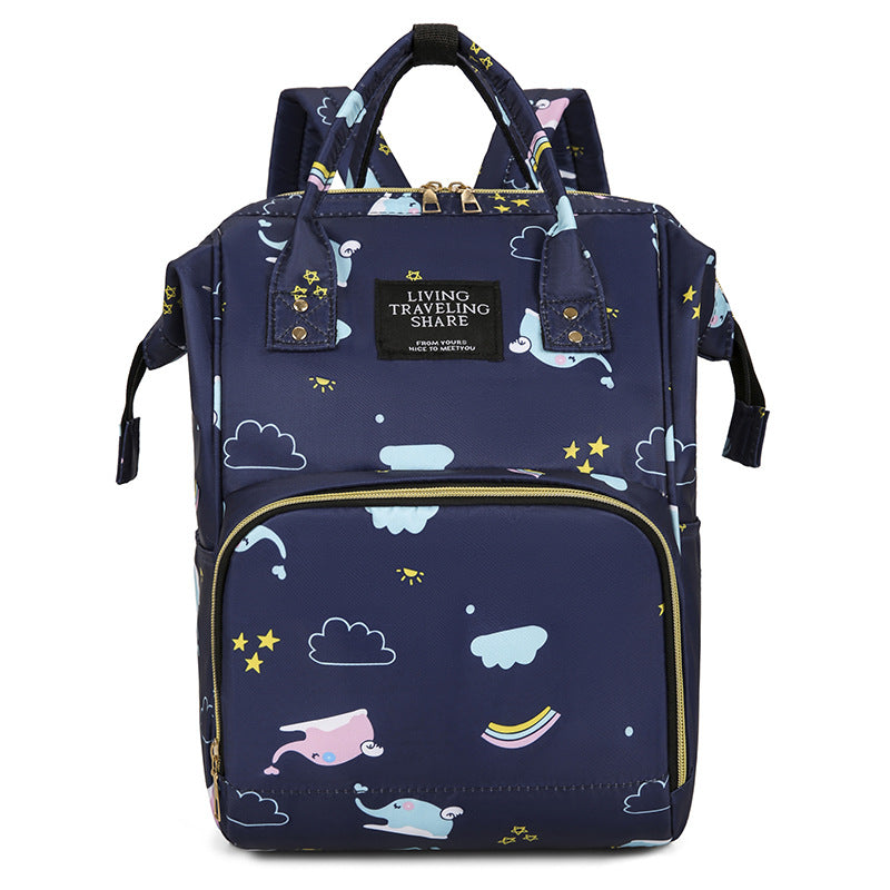 Whimsical Print Multi-Functional Baby Backpack Kalsten