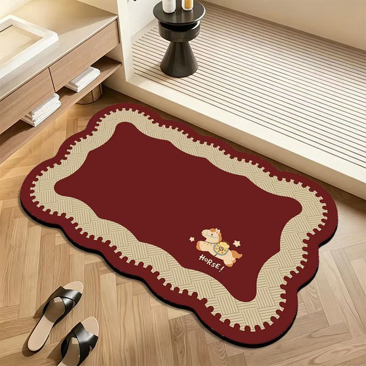 Decorative Plush Bath Mat
