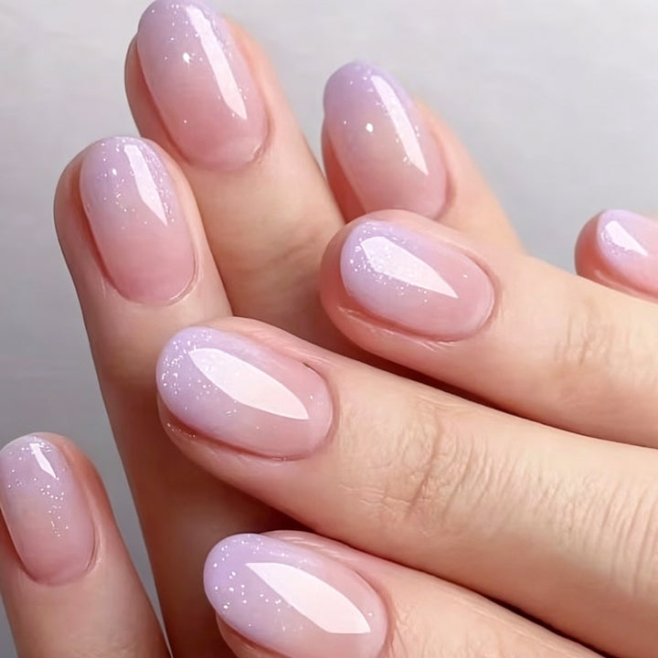 Glossy Gradient Gel Nail Enhancements Kalsten