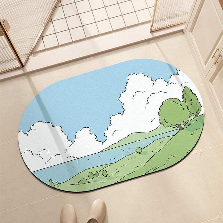 Playful Animal-Themed Bath Mat