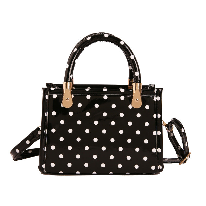 WoChic Polka Dot Handheld Satchel Bag Kalsten