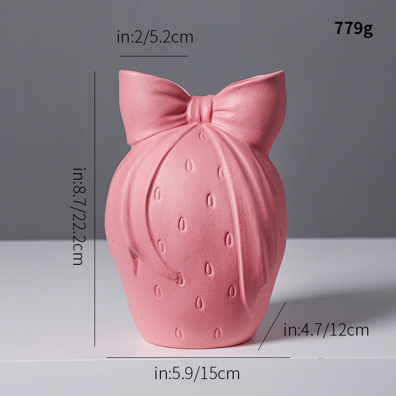 Nordic Knit-Top Ceramic Vase