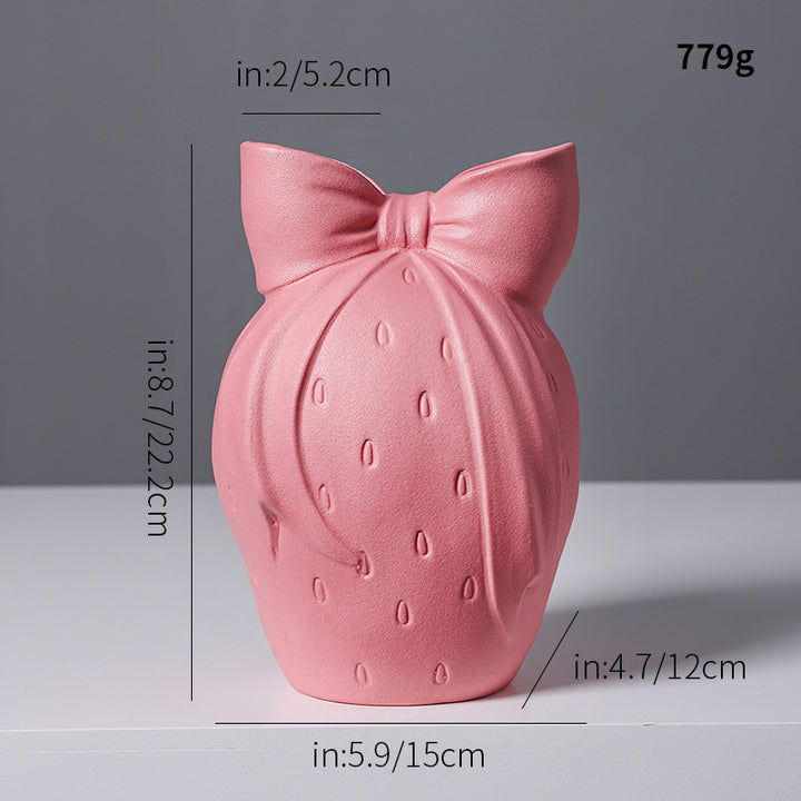 Nordic Knit-Top Ceramic Vase