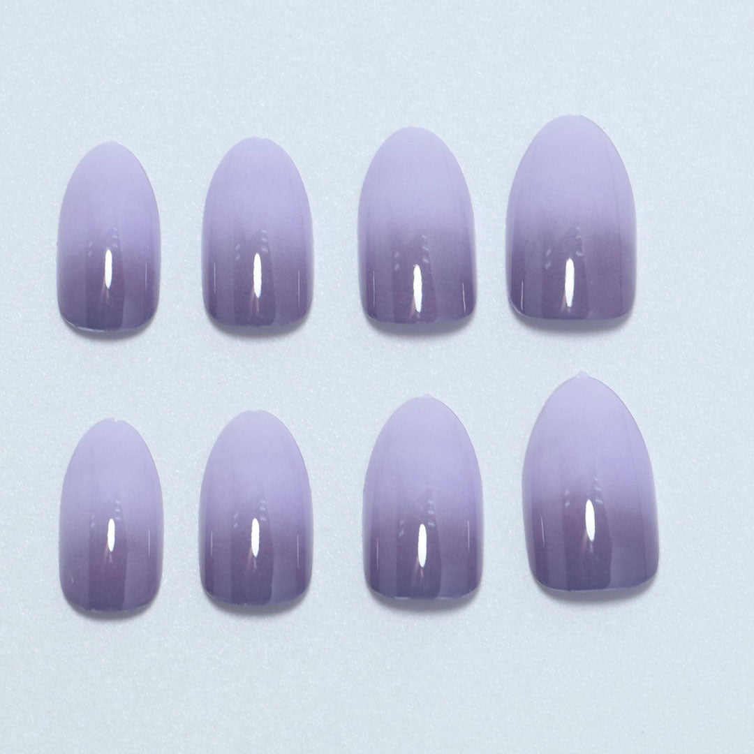 Gradient Almond-Shaped Press-On Nails Kalsten