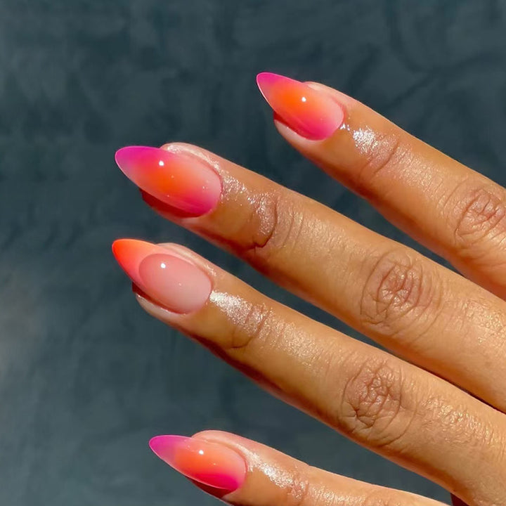 Ombre Pointed Nail Tips Kalsten