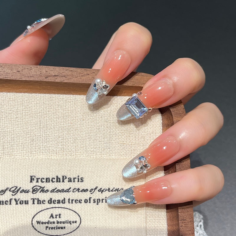 Crystal-Embellished Nail Art Extensions Kalsten