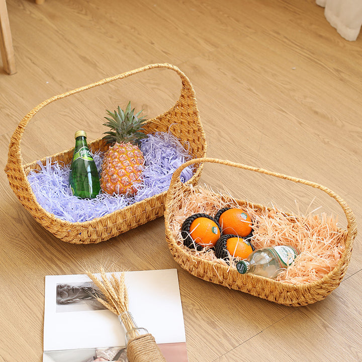 Unisex Handwoven Shopping Basket with Ergonomic Design Kalsten