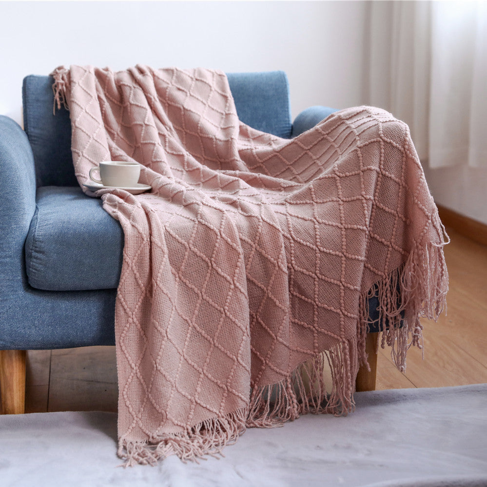 Cozy Textured Throw Blanket