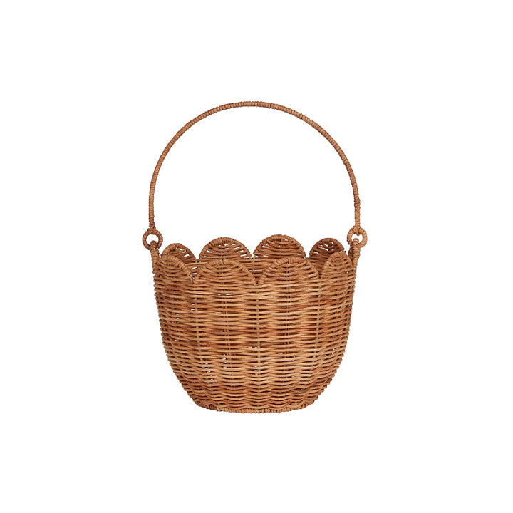 Scalloped Edge Woven Storage Basket Kalsten
