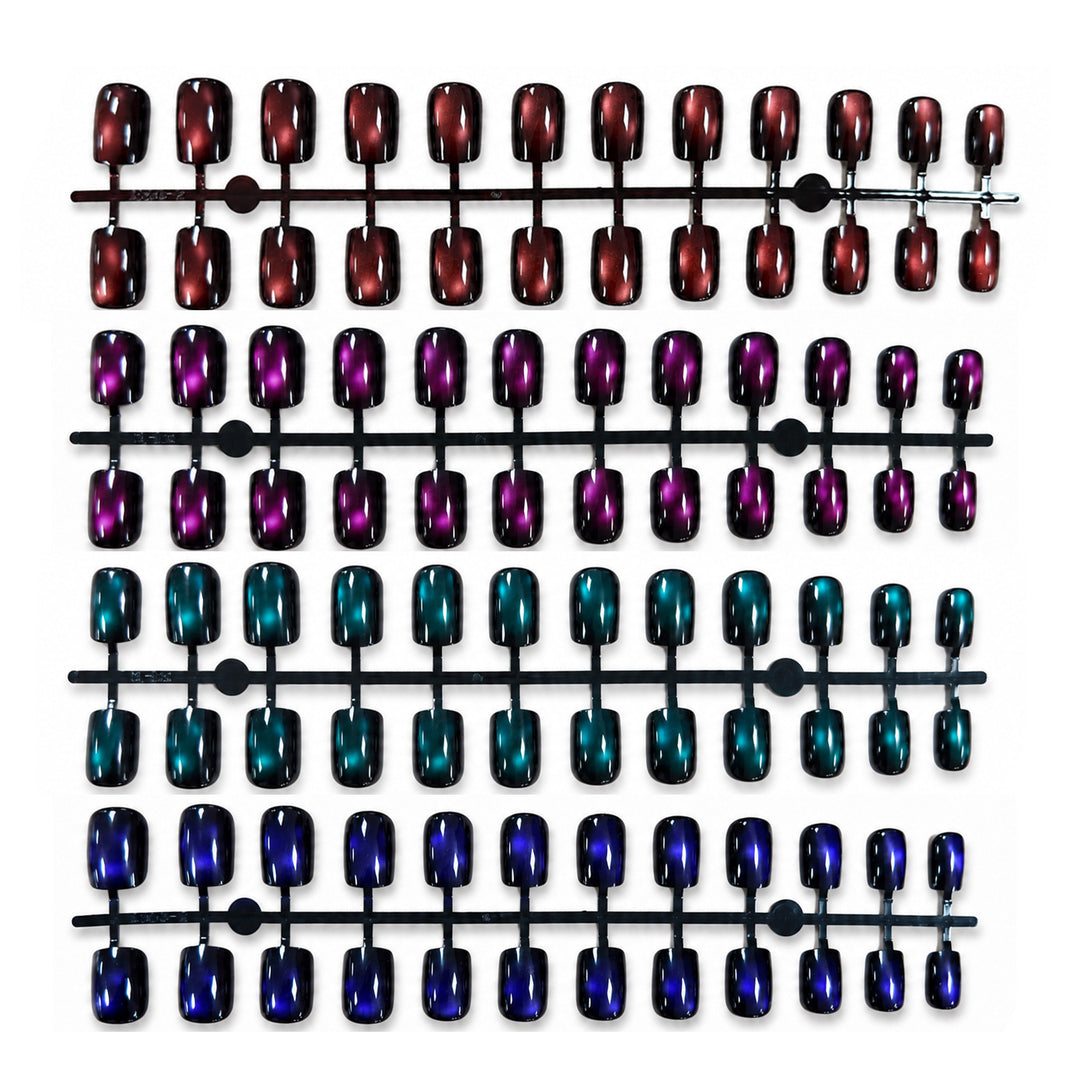 Premium Press-On Nails with Metallic Shine Kalsten