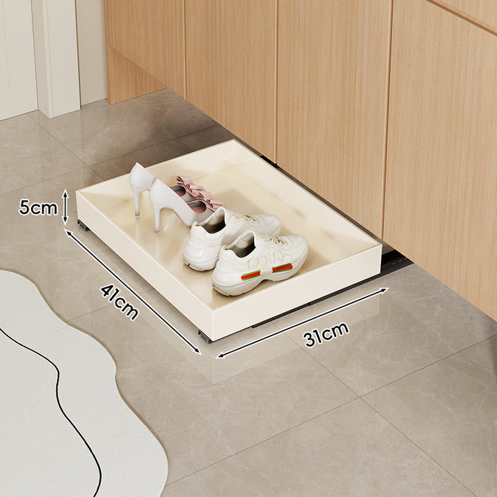 Under-Cabinet Slim Pull-Out Shoe Drawer Organizer