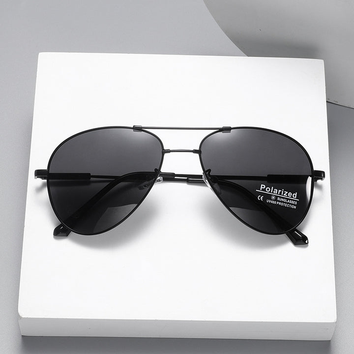 Men's polarized airplane sunglasses with ultra-light frame and UV protection Kalsten