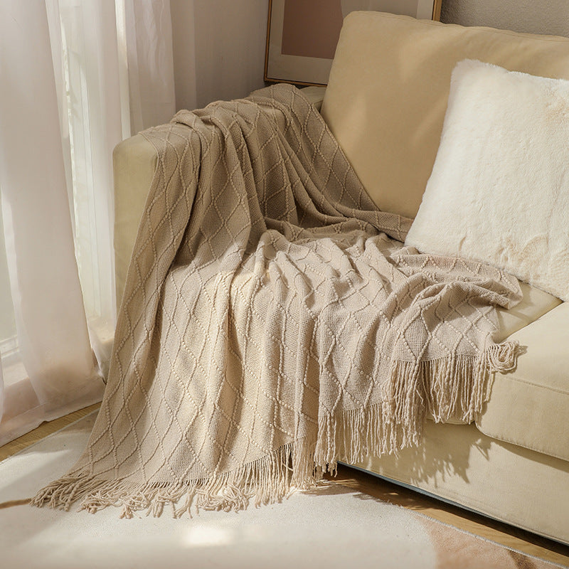 Cozy Textured Throw Blanket
