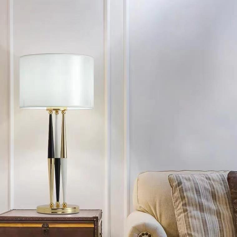 Decorative Table Lamp with Elegant Geometric Design