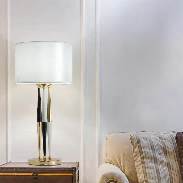 Decorative Table Lamp with Elegant Geometric Design