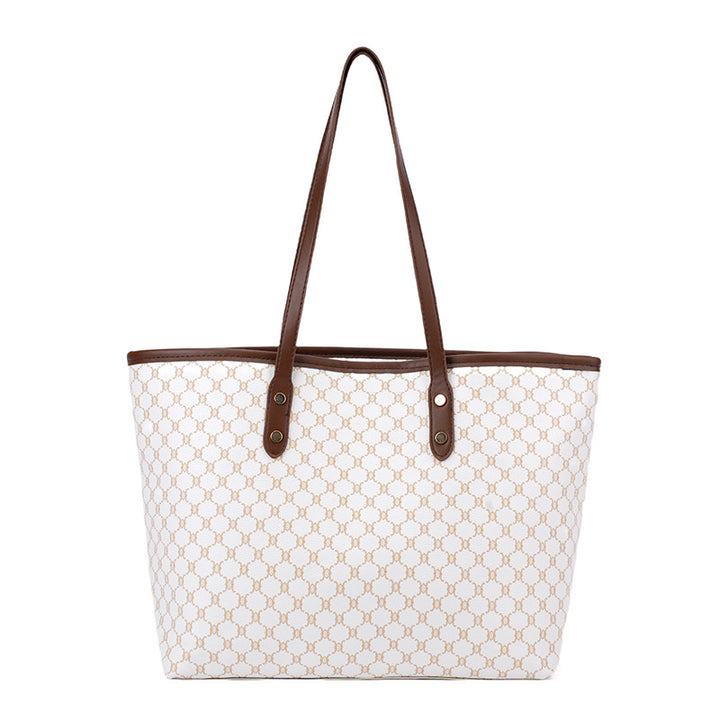 Elegant Geometric Print Tote Bag