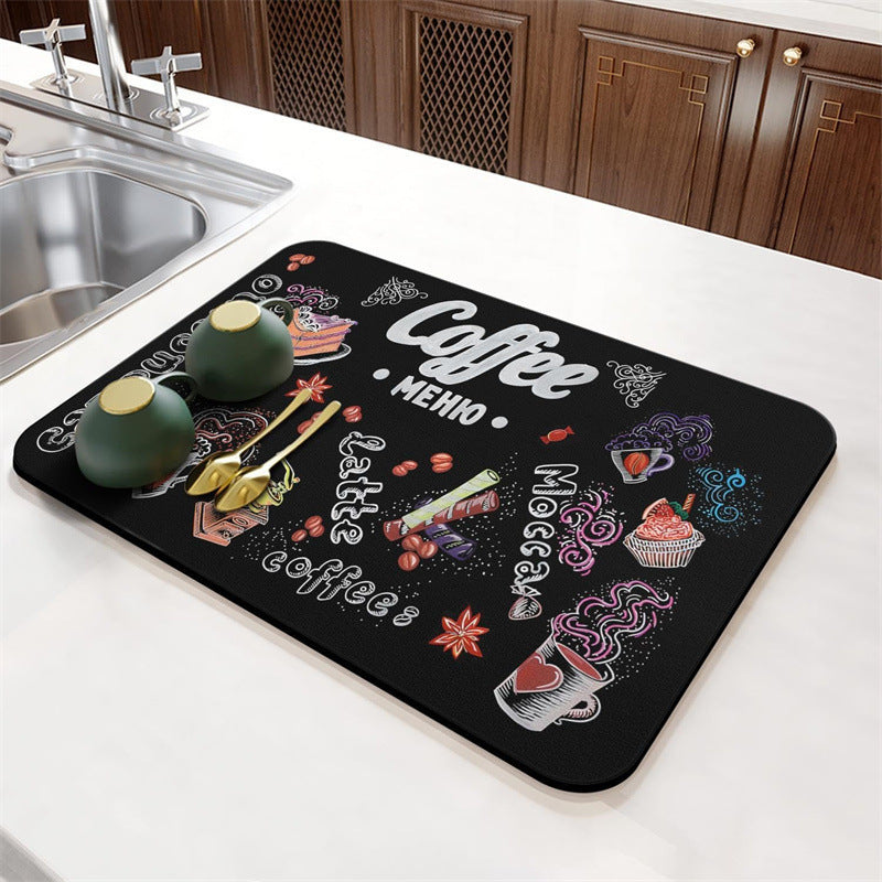 Coffee Theme Kitchen Mat