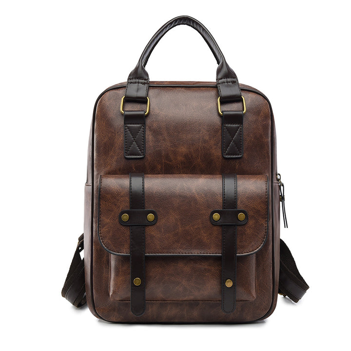 Vintage Leather Multi-Functional Backpack Kalsten