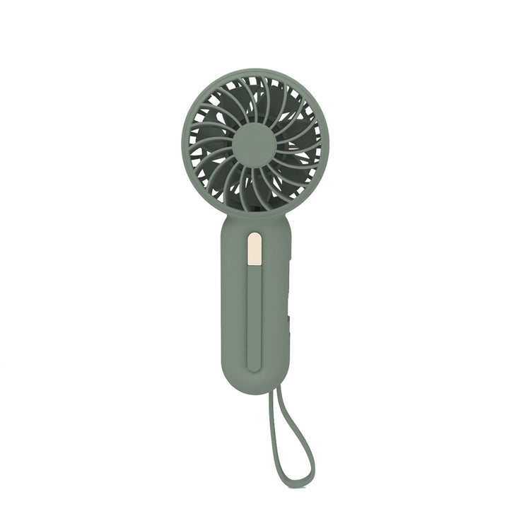Unisex portable hand fan with foldable handle, USB charging function, and carrying strap Kalsten
