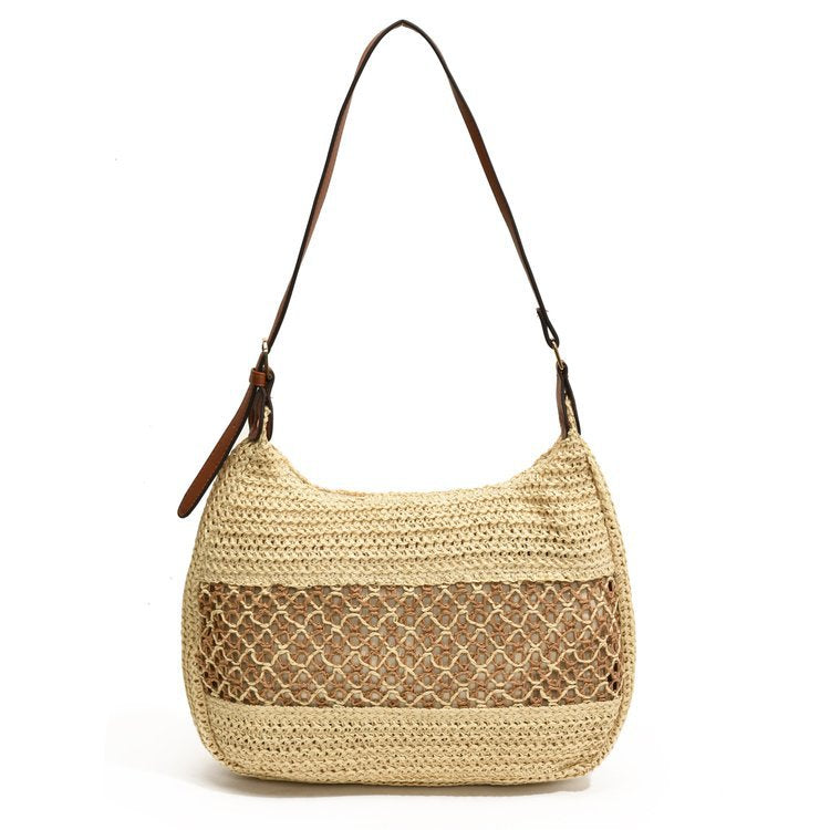 Shoulder bag made of high-quality natural material with woven design Kalsten
