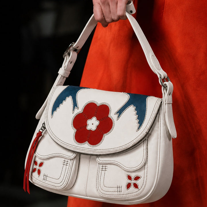 Artisan Floral Embroidered Crossbody Bag
