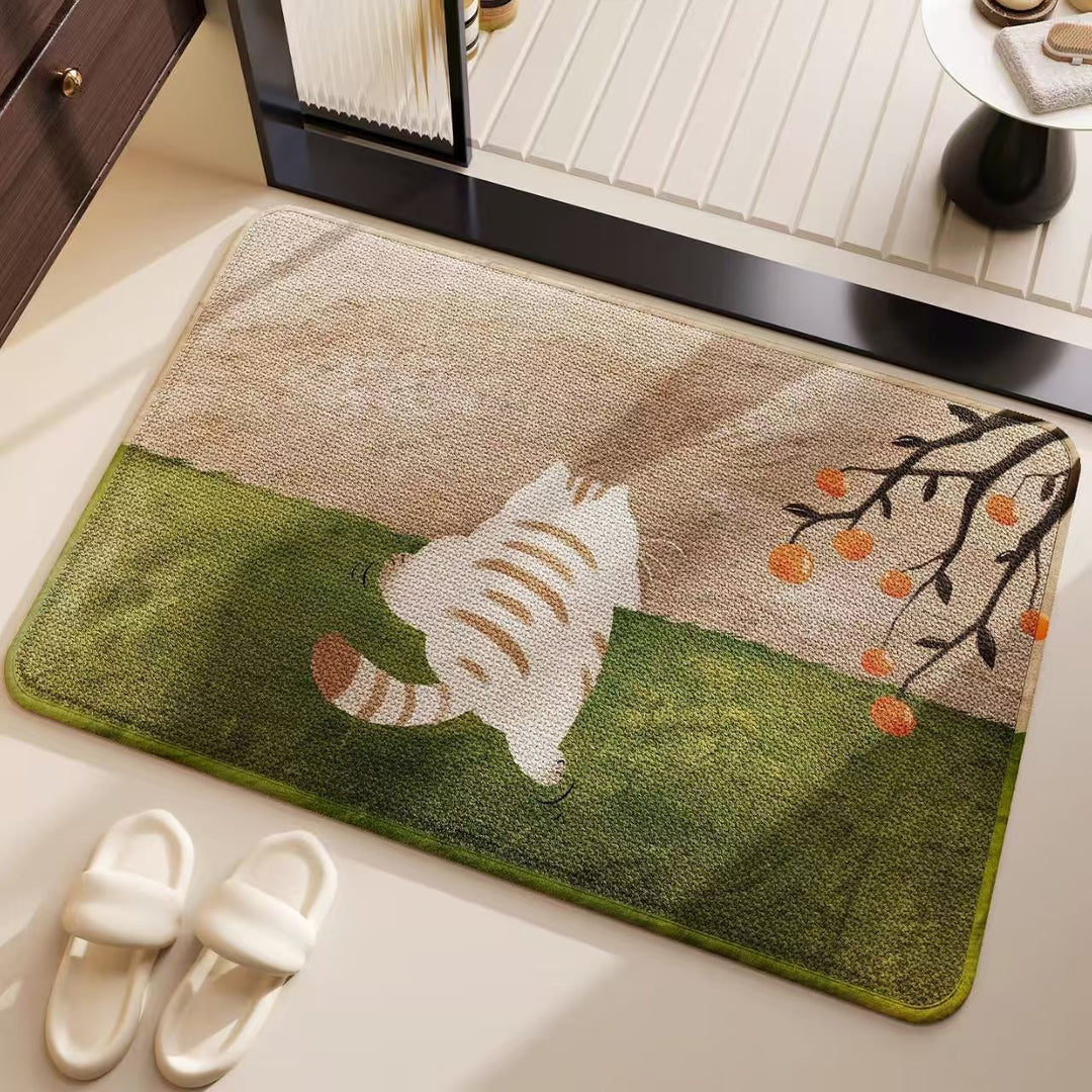 Abstract Coastal Design Bath Mat
