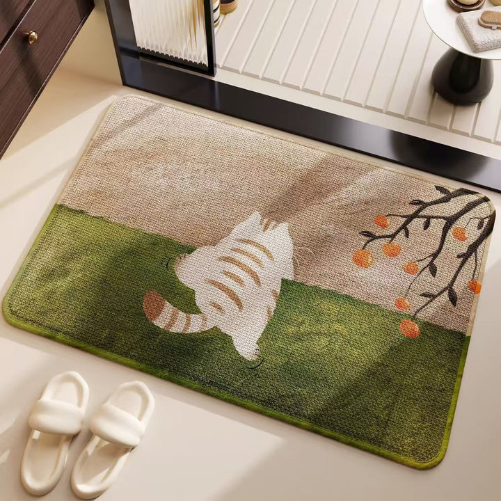 Abstract Coastal Design Bath Mat