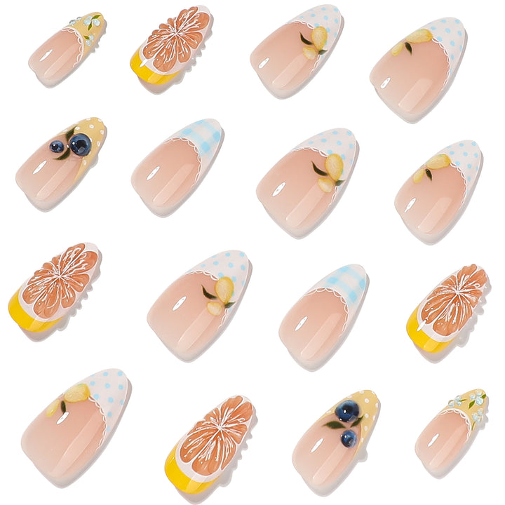 Artistic Nail Extensions with Creative Floral Design Kalsten