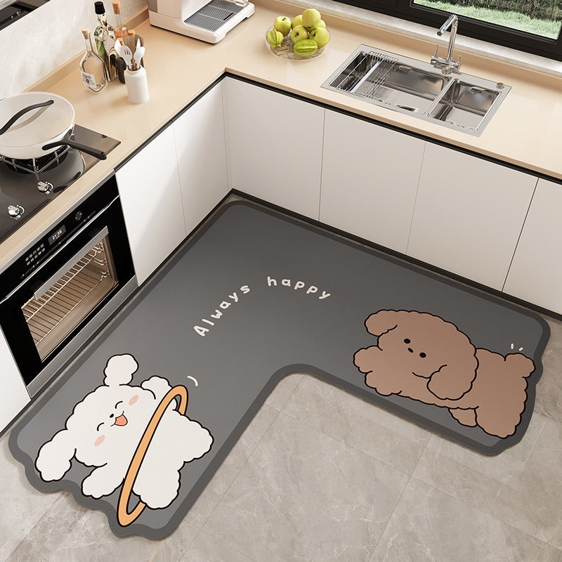 Cartoon-Themed Kitchen Mat Kalsten