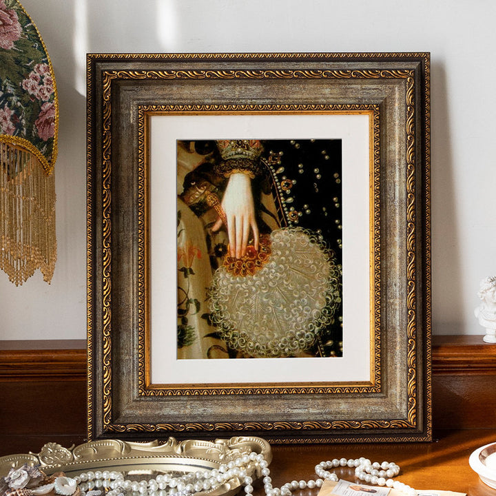 Ornate Floral Picture Frame for Home Decor