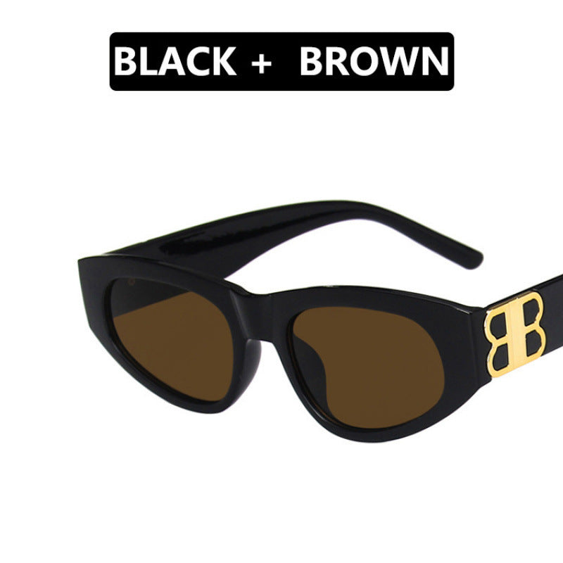 Ladies stylish cat-eye sunglasses with modern leopard pattern Kalsten