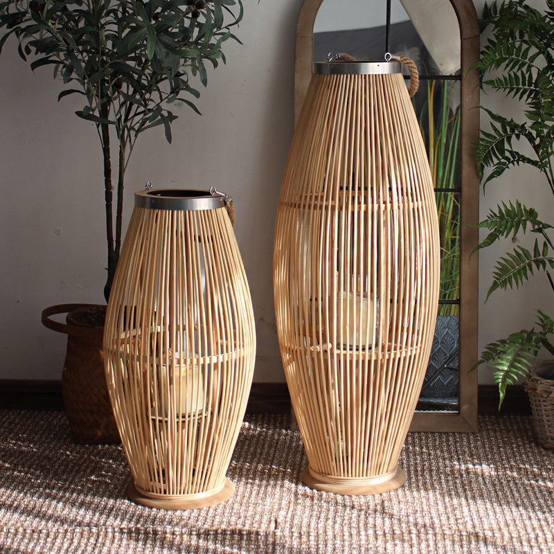Elegant Rattan Lantern Kalsten