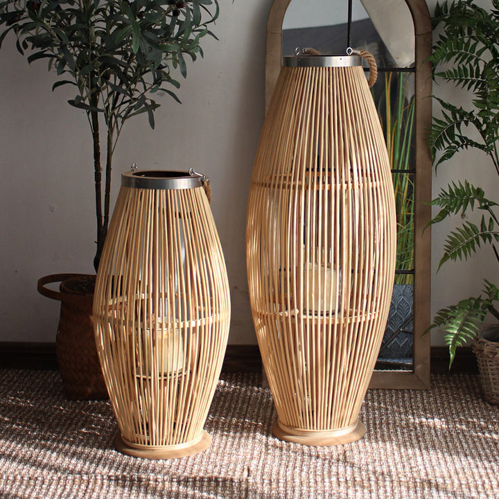 Elegant Rattan Lantern Kalsten