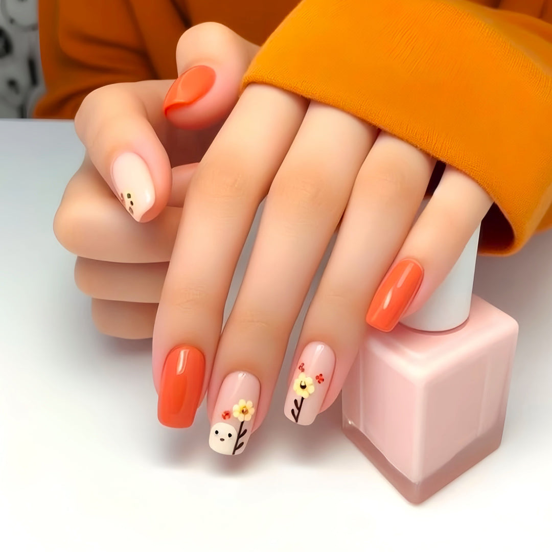 Artistic Floral Nail Art Kalsten