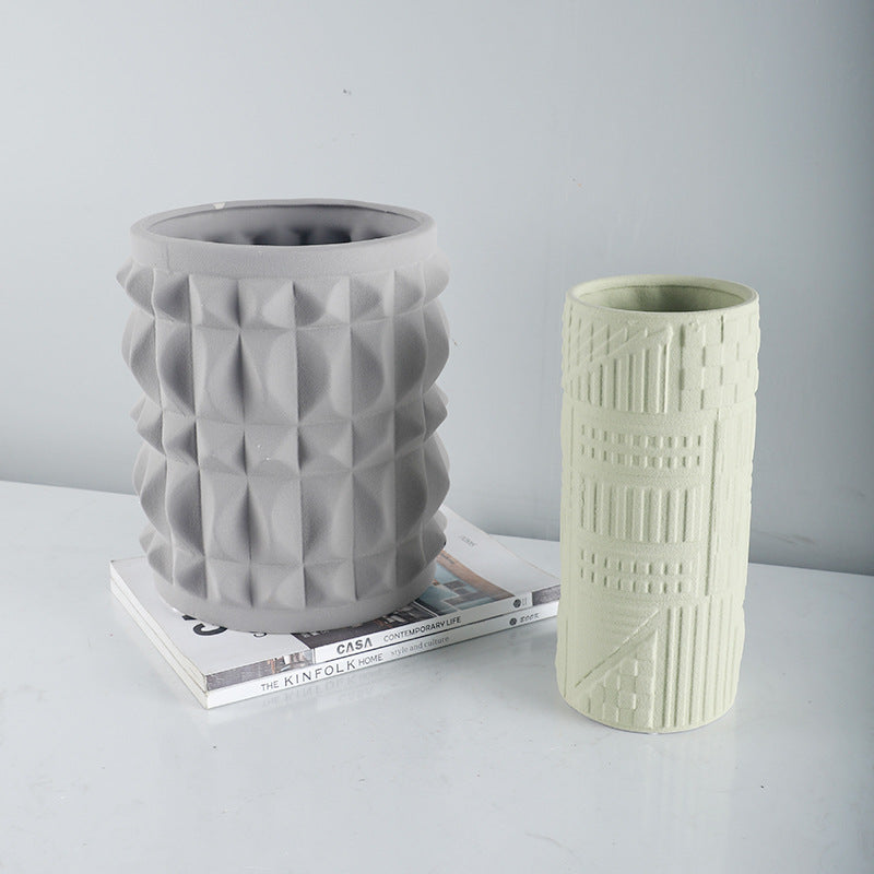 Textured Decorative Ceramic Vase