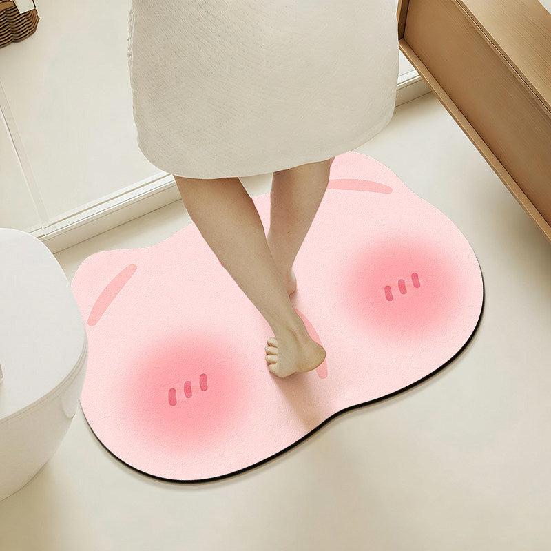 Cute Floral Shaped Bath Mat