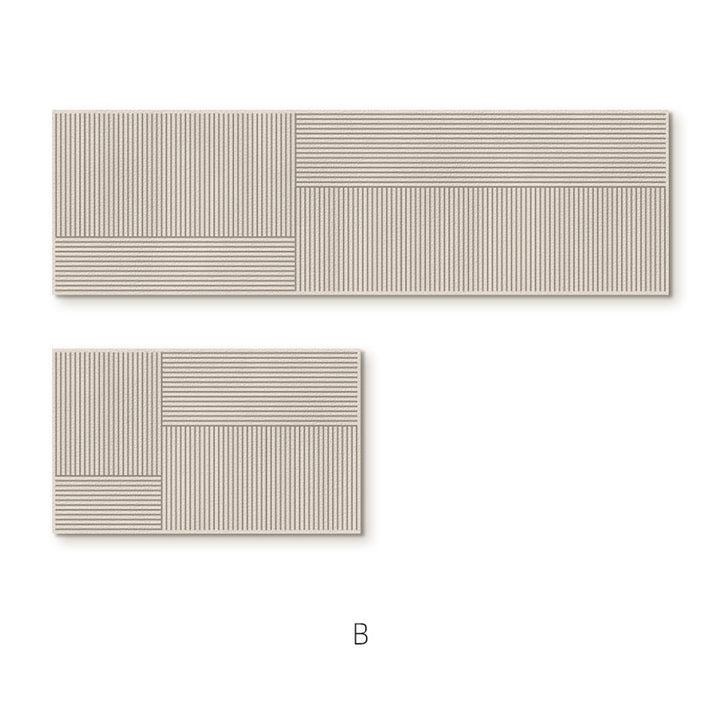 Elegant Textured Area Runner Mat
